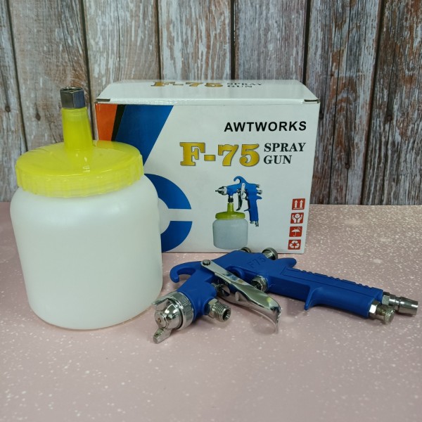 AWTWORKS Spray guns for paint General Purpose Pain Spary Gun with 1-Quart Canister and Fluid Control